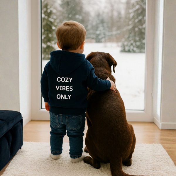 baby hoodie cozy vibes only