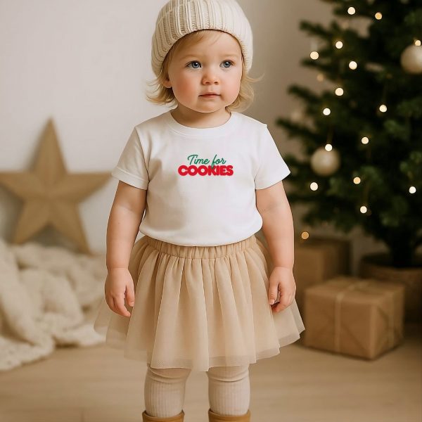 baby shirt time for cookies weiß