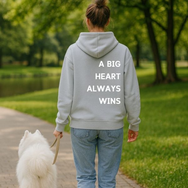 oversize hoodie big heart
