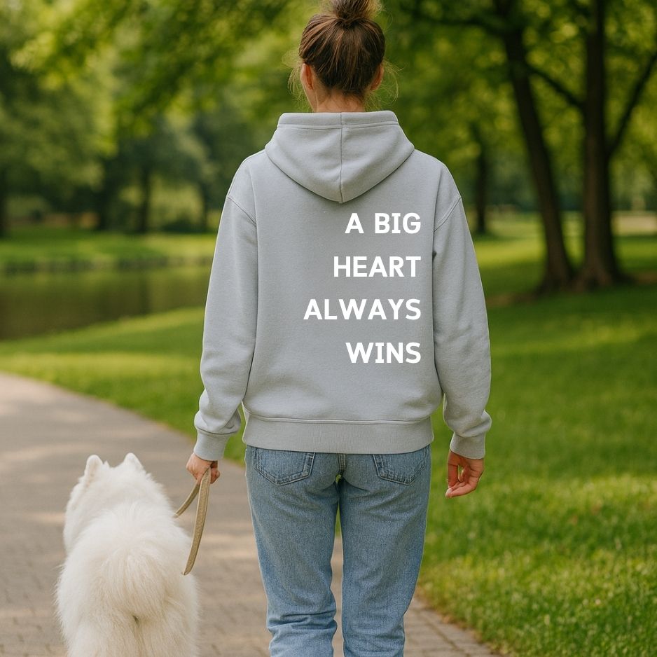 oversize hoodie big heart