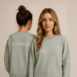 oversized sweatshirt miya & ken logoprint