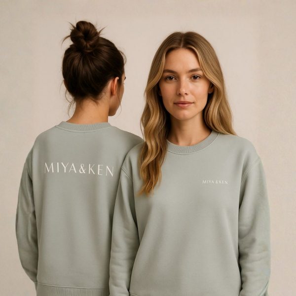 oversized sweatshirt miya & ken logoprint