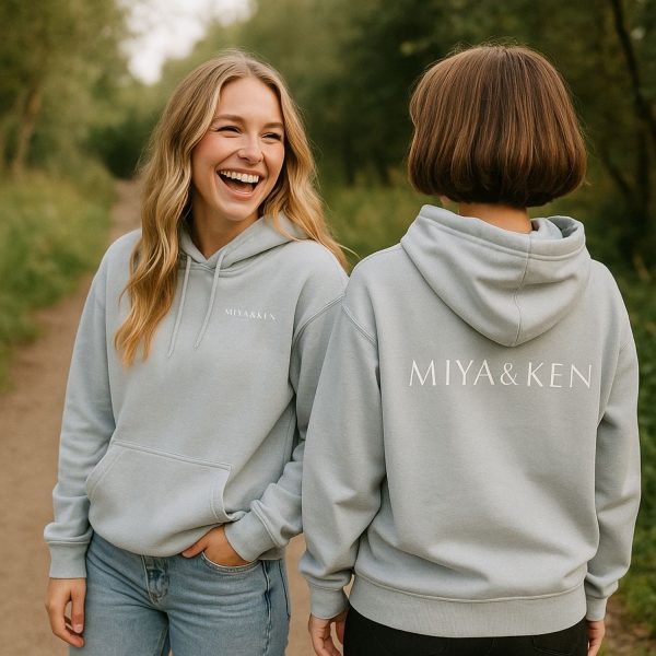 oversized hoodie miya & ken logoprint