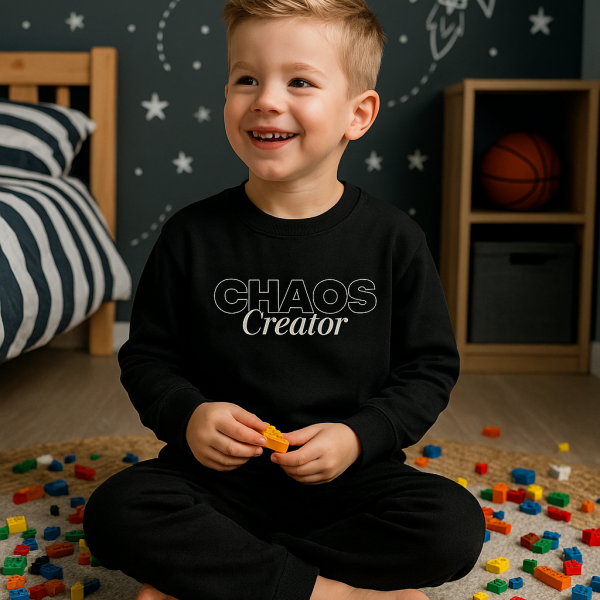 kids sweatshirt chaos creator