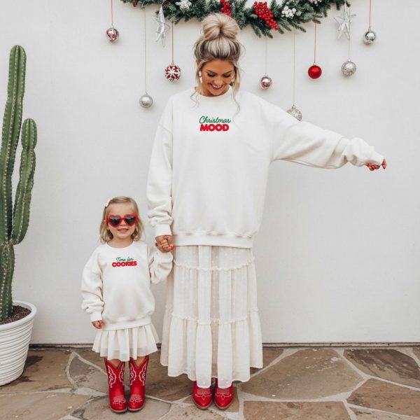 unisex sweatshirt christmas mood weiss