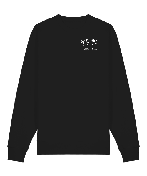 Sweatshirt - PAPA (EST. personalisierbar)