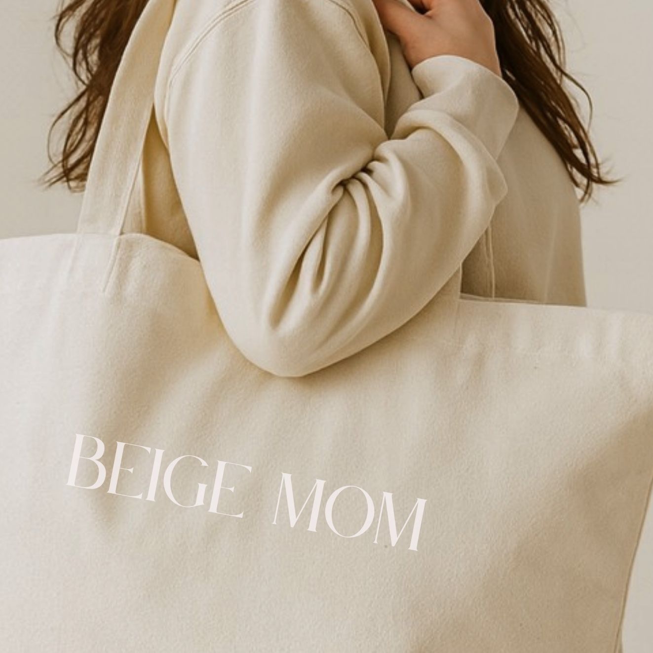 premium shopping bag beige mom premium shopping bag beige mom