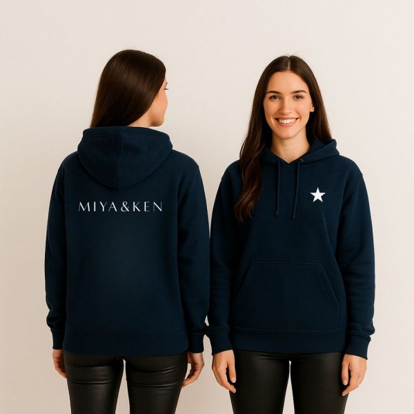 oversize hoodie stern + logoprint