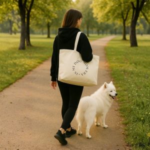 premium canvas bag in my dog mom era