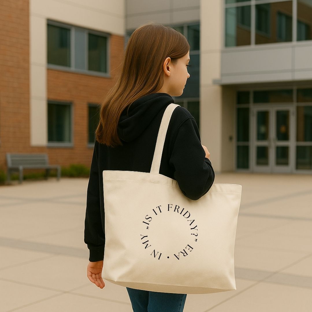 premium canvas bag in my "is it friday" era premium canvas bag in my "is it friday" era