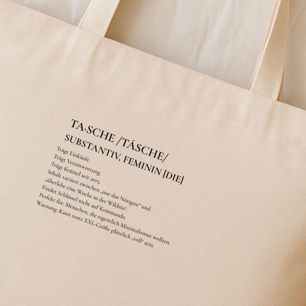 premium shopping bag minimalismus